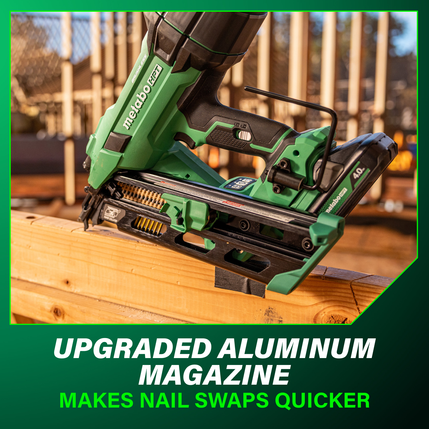Metabo HPT Multi-Volt 3-1/2-in 30 -Degree Cordless Clip head/Roundhead Framing Nailer ( Battery Included )