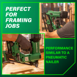Metabo HPT Multi-Volt 3-1/2-in 21 -Degree Cordless Roundhead Framing Nailer ( Battery Included )