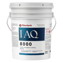 Fiberlock IAQ 8000 HVAC Insulation Coating White Semi-gloss Water-based Interior Acrylic ( 5-gallon )