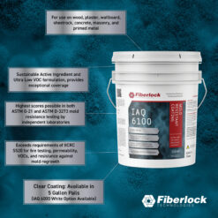 Fiberlock IAQ 6100 Mold Resistant Coating Clear Semi-gloss Water-based Interior Acrylic ( 5-gallon )