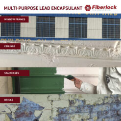 Fiberlock LBC Lead Barrier Compound Flat White Tintable Interior Paint ( 5-gallon )