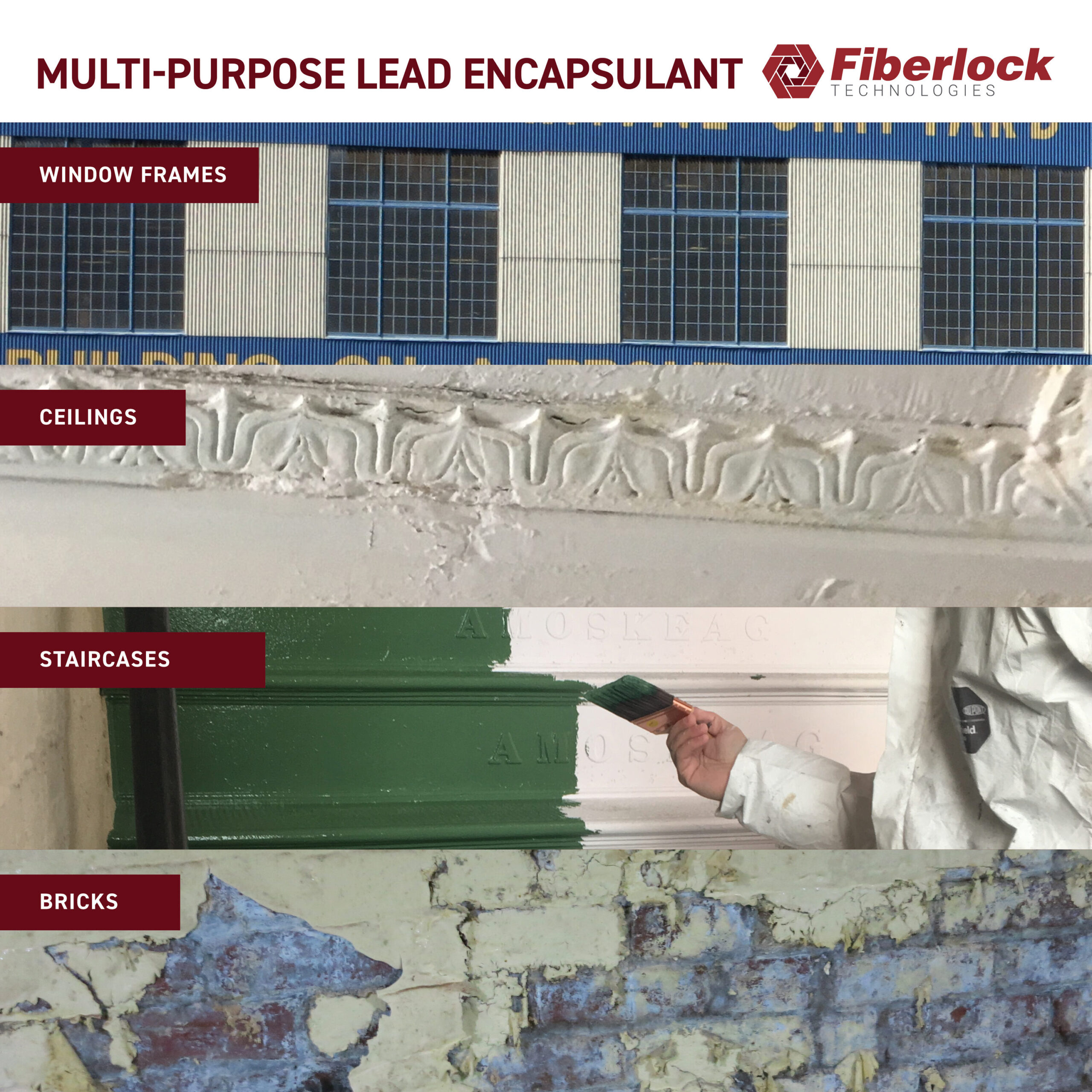 Fiberlock LBC Lead Barrier Compound Flat White Tintable Interior Paint ( 5-gallon )
