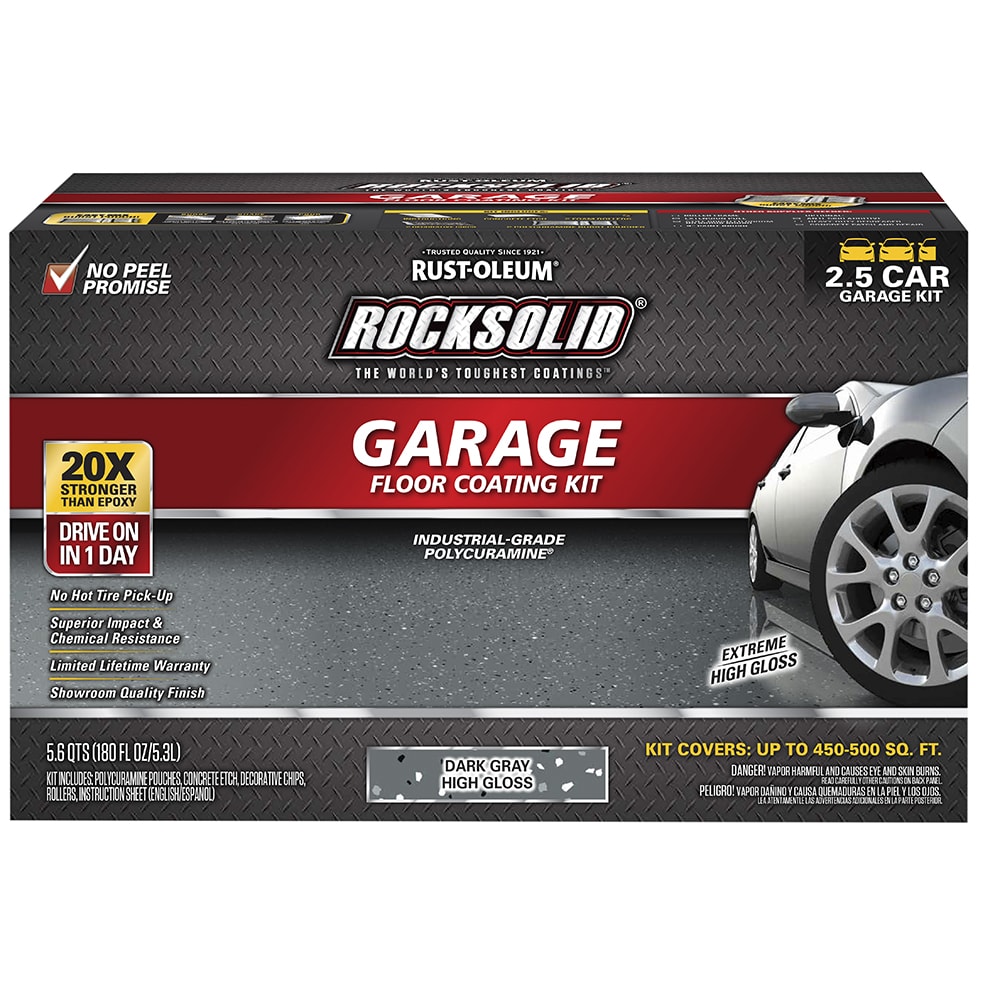 Rust-Oleum RockSolid 2-part Dark Gray Polycuramine Concrete and Garage Floor Paint ( Kit )