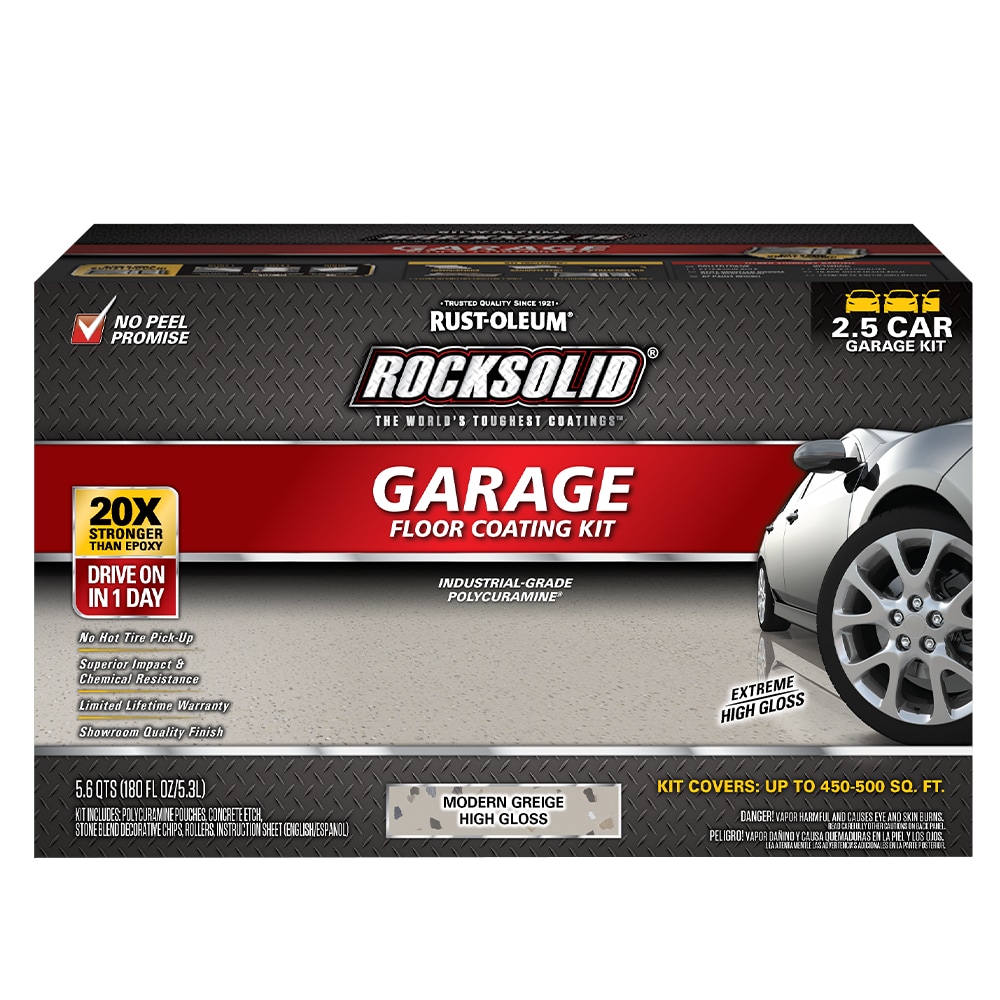 Rust-Oleum RockSolid 2-part Modern Greige Polycuramine Concrete and Garage Floor Paint ( Kit )