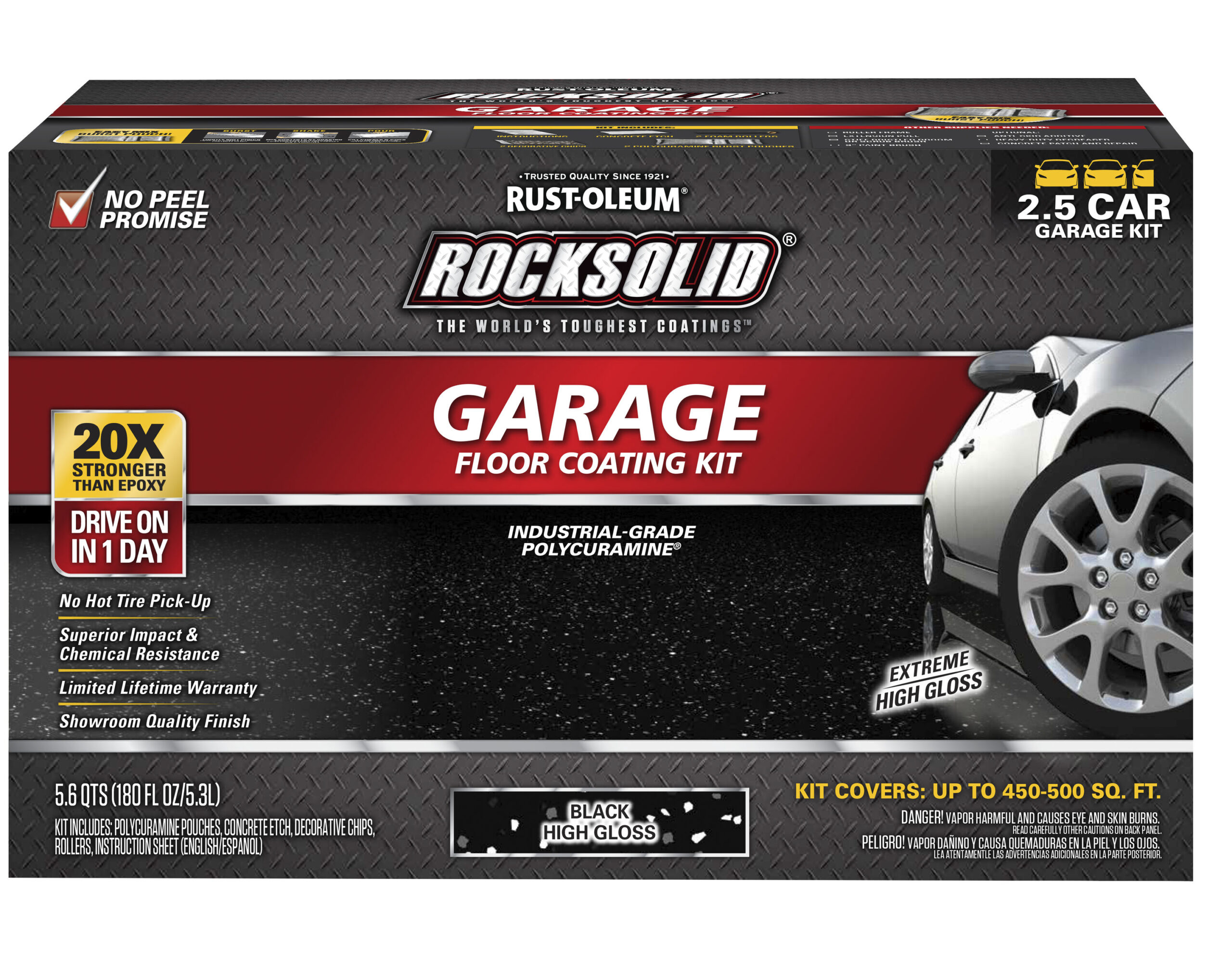 Rust-Oleum RockSolid 2-part Black Polycuramine Concrete and Garage Floor Paint ( Kit )