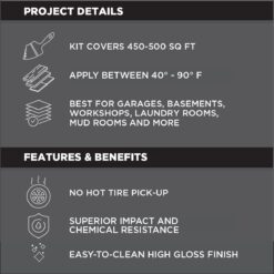 Rust-Oleum RockSolid 2-part Black Polycuramine Concrete and Garage Floor Paint ( Kit )