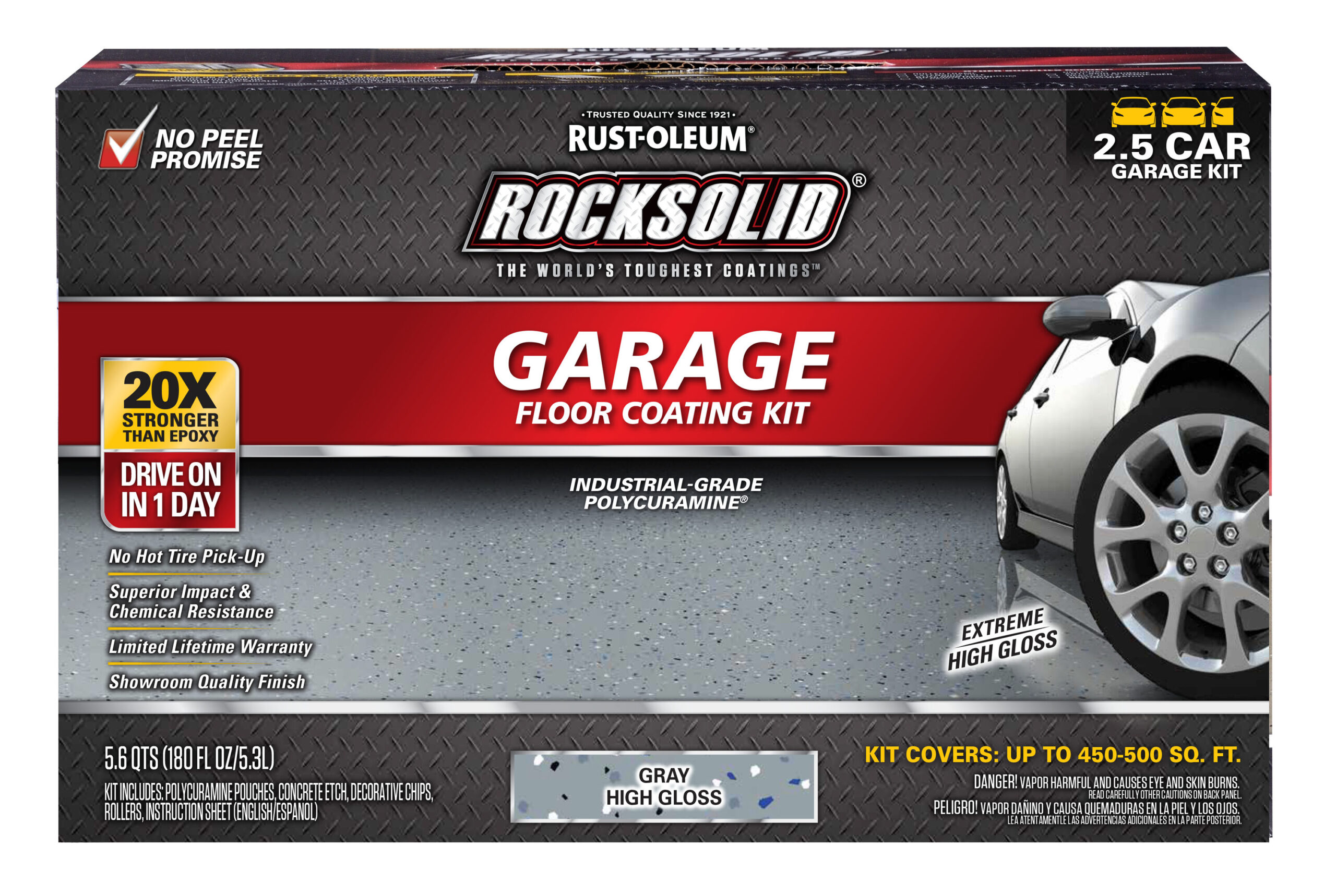 Rust-Oleum RockSolid 2-part Gray Polycuramine Concrete and Garage Floor Paint ( Kit )