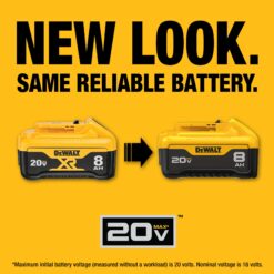 DEWALT 20 -Volt 2 -Pack Lithium-ion ( 8 Ah 8 Ah Battery and Charger )