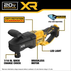 DEWALT XR 20-volt Max 7/16-in Keyless Brushless Cordless Drill