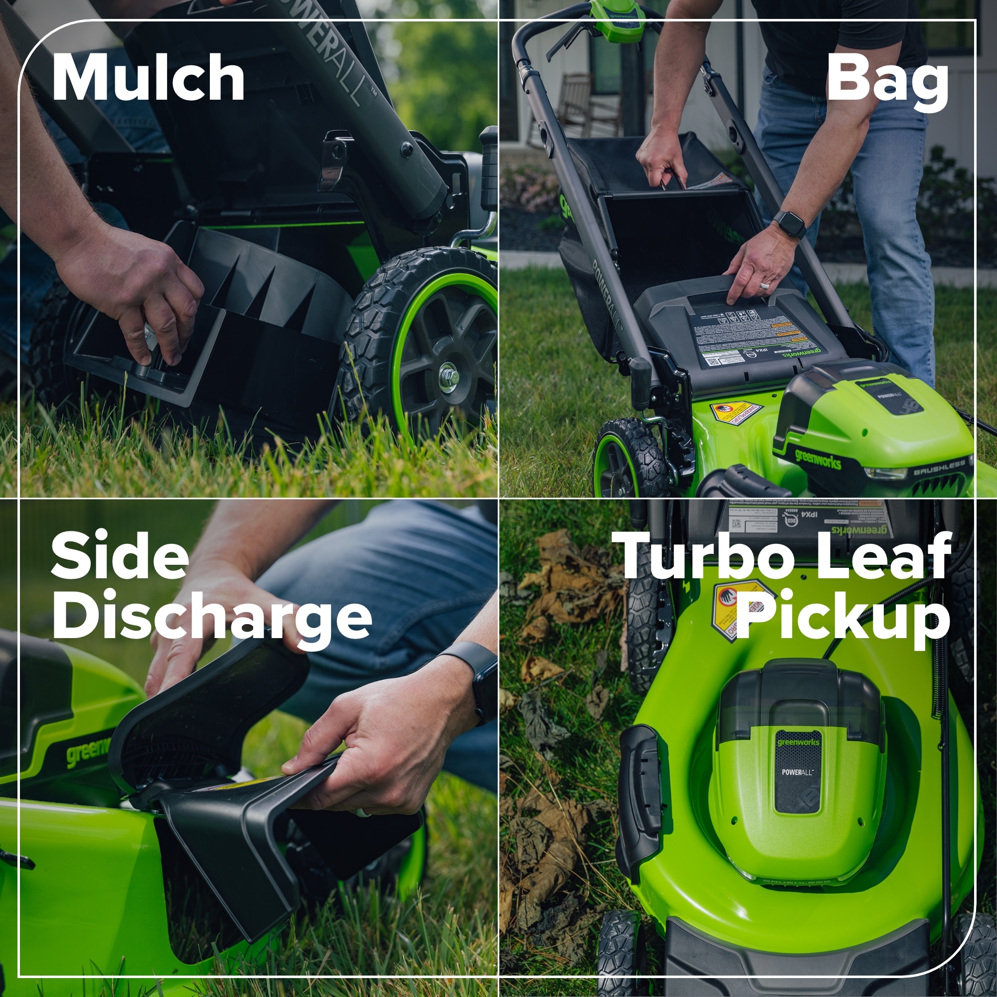 Greenworks 24-volt, 21-in Self Propelled Battery Walk Mower with (2) 5 Ah Batteries & Charger Included