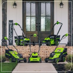 Greenworks 24-volt, 21-in Self Propelled Battery Walk Mower with (2) 5 Ah Batteries & Charger Included