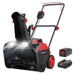 PowerSmart 40-volt 21-in Single-stage Push Battery Snow Blower 4 Ah (Battery Included) (Charger Included)