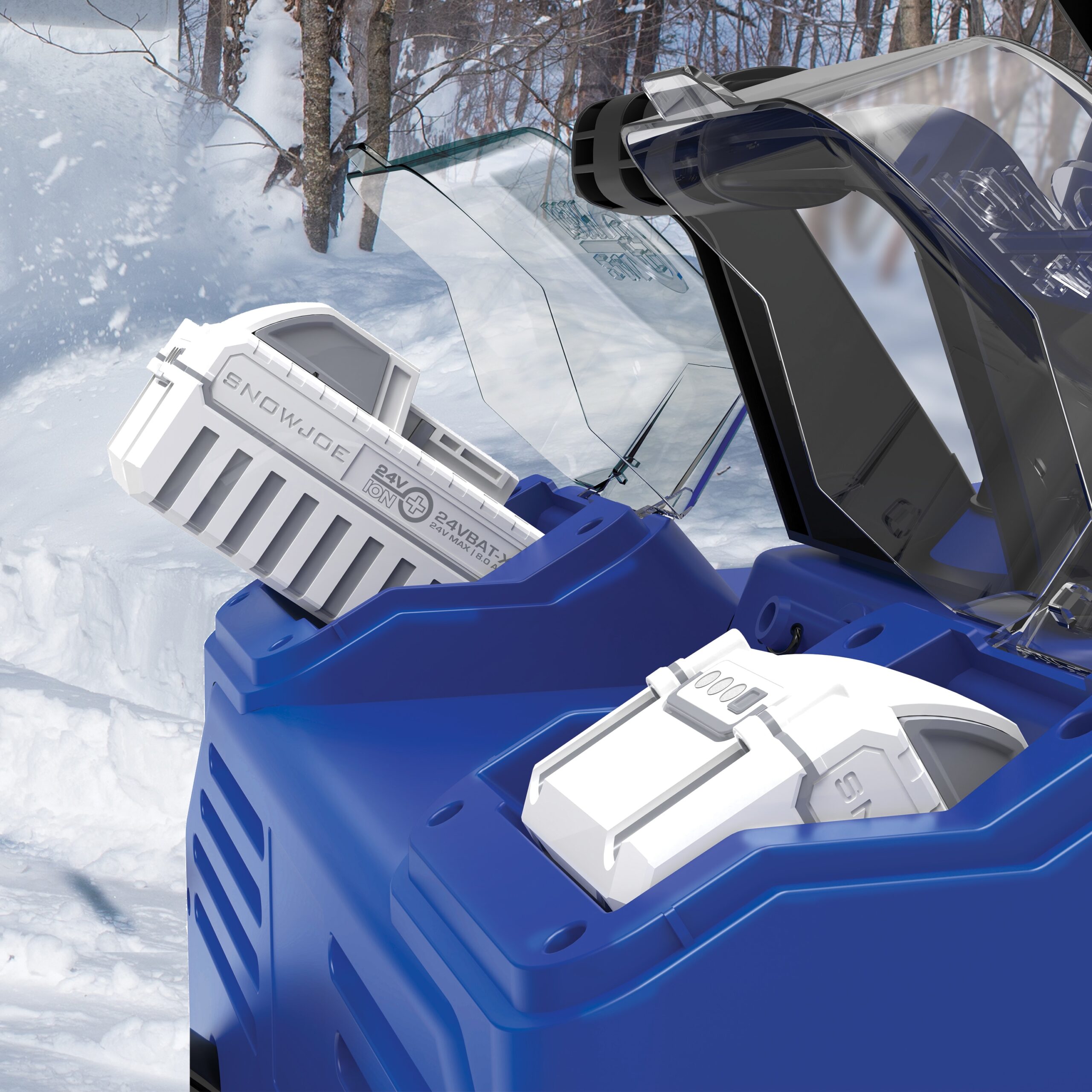 Snow Joe 48V 1200W 22" Cordless Snow Blower w/ 2 x 8.0Ah Batteries and Dual Port Charger 48-volt 22-in (Battery Included) (Charger Included)