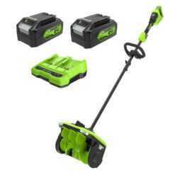 Greenworks 48-volt 12-in Single-stage Push Battery Powered Snow Shovel 4 Ah (Battery Included) (Charger Included)