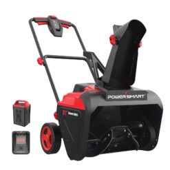 PowerSmart 80-volt 21-in Single-stage Push Battery Snow Blower 6 Ah (Battery Included) (Charger Included)