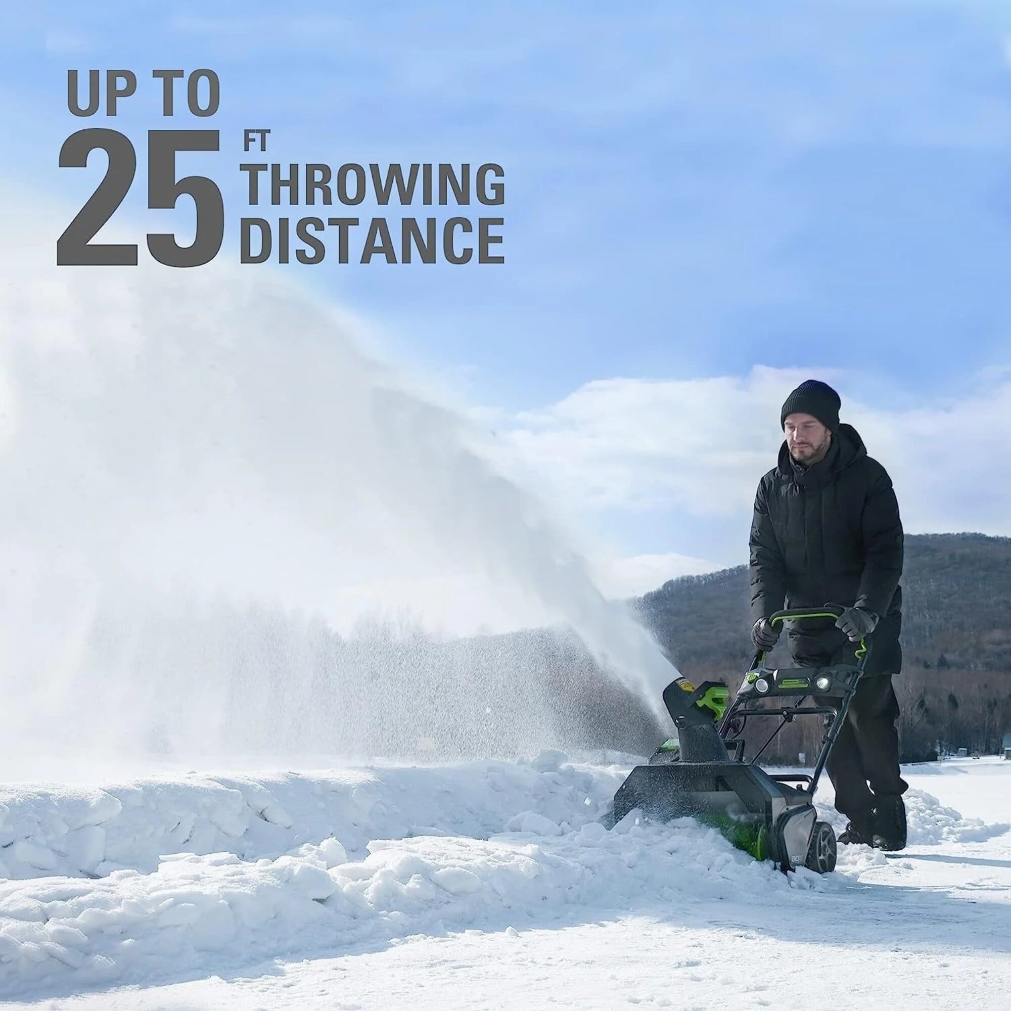 Greenworks 80-volt 20-in Single-stage Push Battery Snow Blower 5 Ah (Battery Included) (Charger Included)