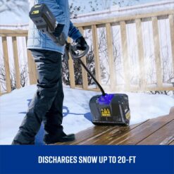 Kobalt 80-volt 12-Inches Single-stage Push Battery Powered snow shovel 2 Ah (Battery Included) (Charger Included)