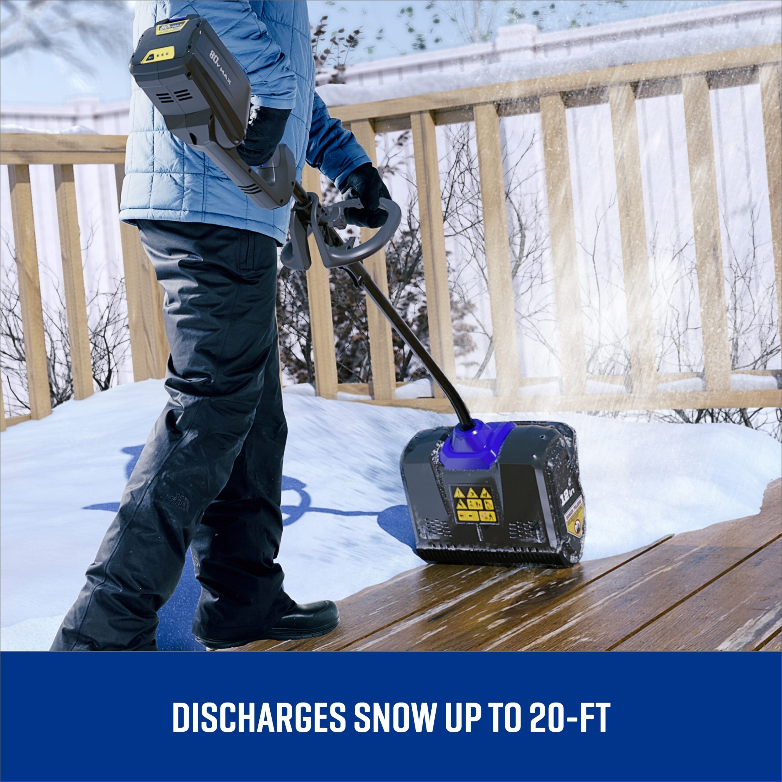 Kobalt 80-volt 12-Inches Single-stage Push Battery Powered snow shovel 2 Ah (Battery Included) (Charger Included)