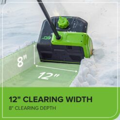 Greenworks 80-volt 12-in Single-stage Push Battery Powered Snow Shovel 2.5 Ah (Battery Included) (Charger Included)