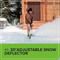 Greenworks 80-volt 12-in Single-stage Push Battery Powered Snow Shovel 2.5 Ah (Battery Included) (Charger Included)