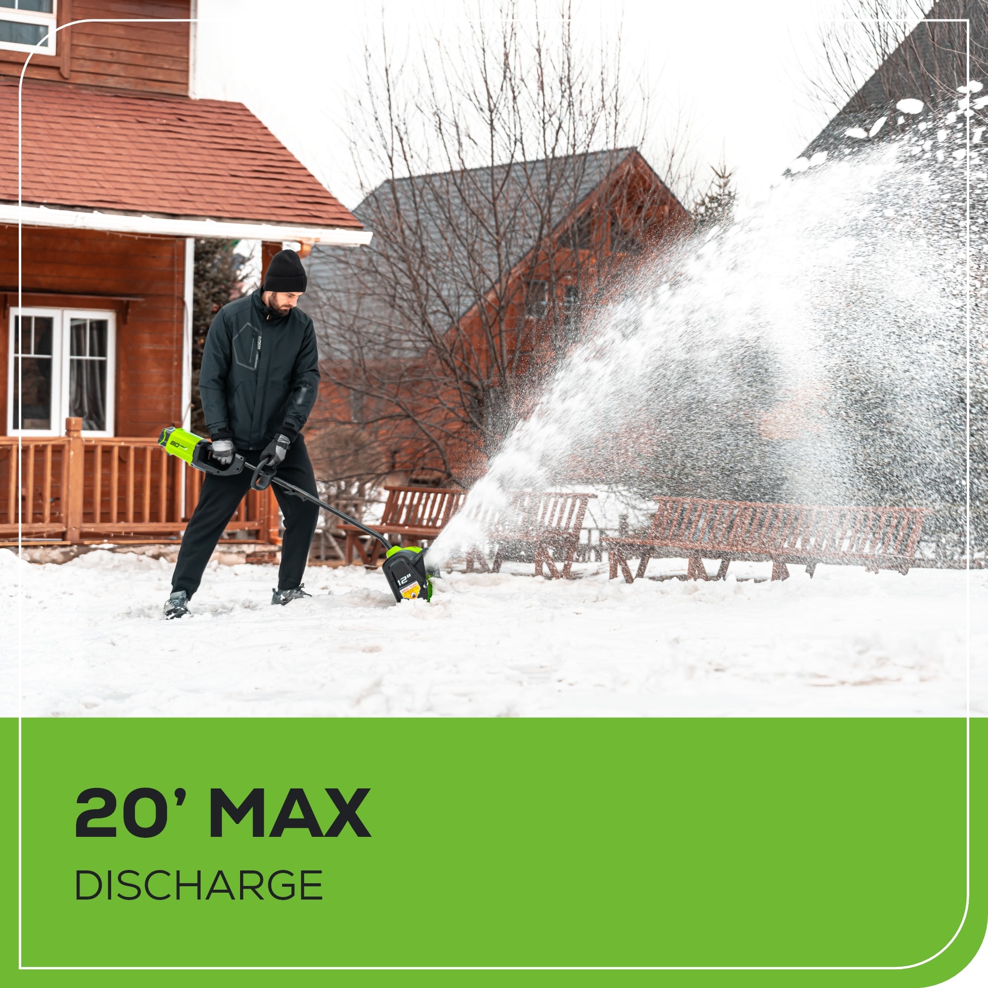 Greenworks Pro 80-volt 12-in Single-stage Push Battery Powered Snow Shovel 2 Ah (Battery Included) (Charger Included)