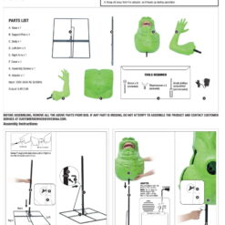 Animated Ghostbusters Slimer Decoration