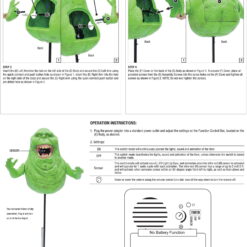 Animated Ghostbusters Slimer Decoration