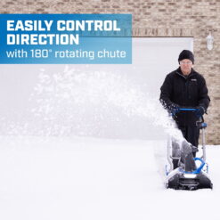 HART 40-Volt 18-inch Battery-Powered Brushless Snow Blower Kit, (1) 6.0Ah Lithium-Ion Battery