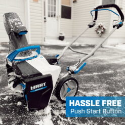 HART 40-Volt 18-inch Battery-Powered Brushless Snow Blower Kit, (1) 6.0Ah Lithium-Ion Battery