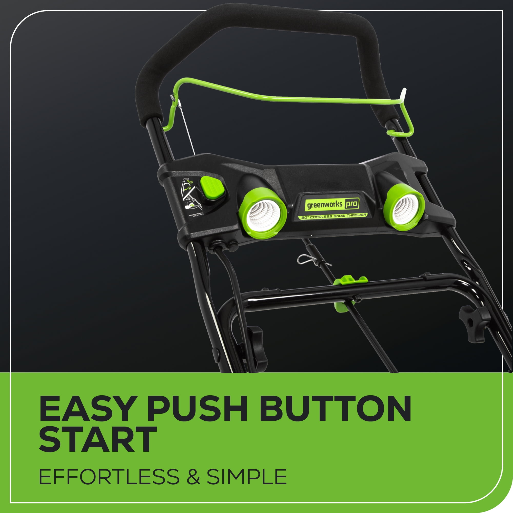 Greenworks 60V 20" Cordless Single-Stage Snow Blower with 5.0 Ah Battery & 6A Charger 2608702