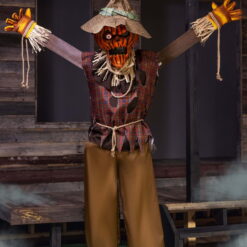 Pumpkin Scarecrow Animatronic Decoration