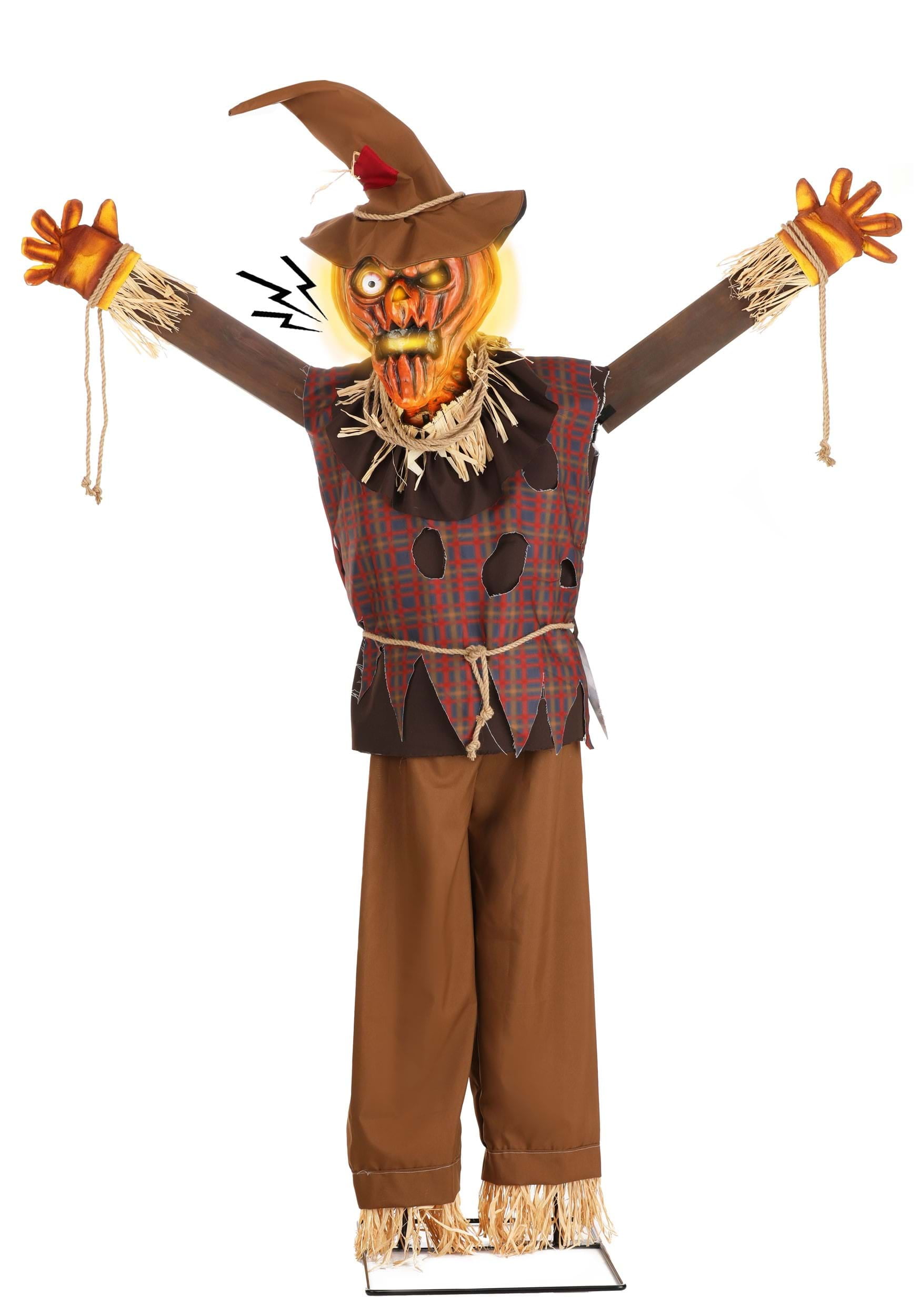 Pumpkin Scarecrow Animatronic Decoration