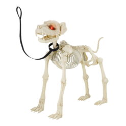 Animated Skeleton Dog with Light Up Eyes, 4ft Height, Halloween by Way To Celebrate