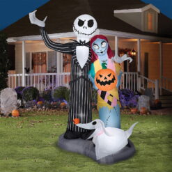 Gemmy Jack Skellington 6 ft Nightmare Before Christmas Scene Inflatable Decoration