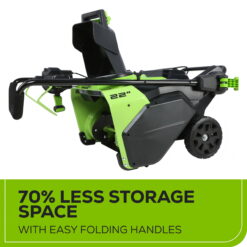 Greenworks SN60L02 Pro 60-Volt 22-in Single-stage Cordless Electric Snow Blower(Tool Only)