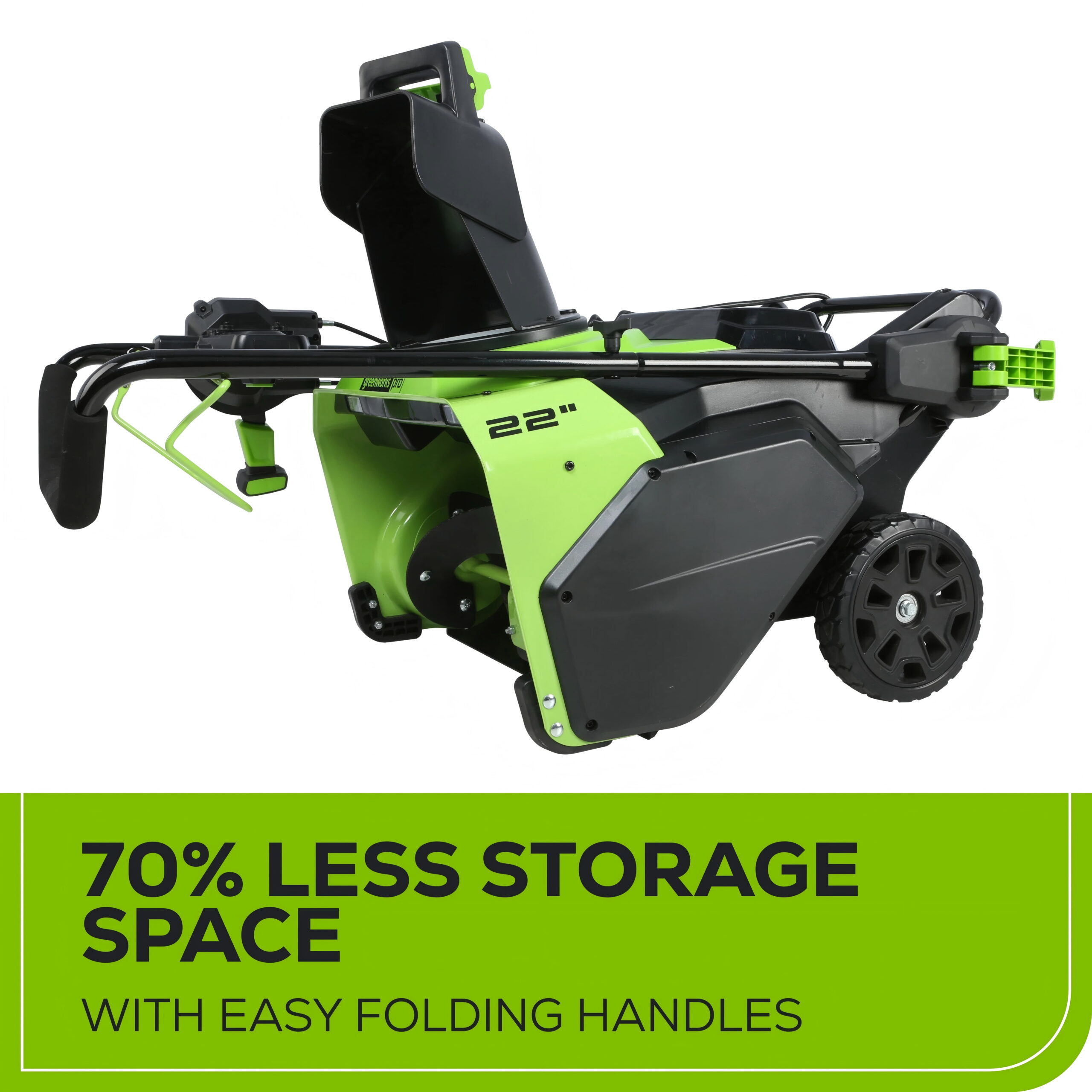 Greenworks SN60L02 Pro 60-Volt 22-in Single-stage Cordless Electric Snow Blower(Tool Only)