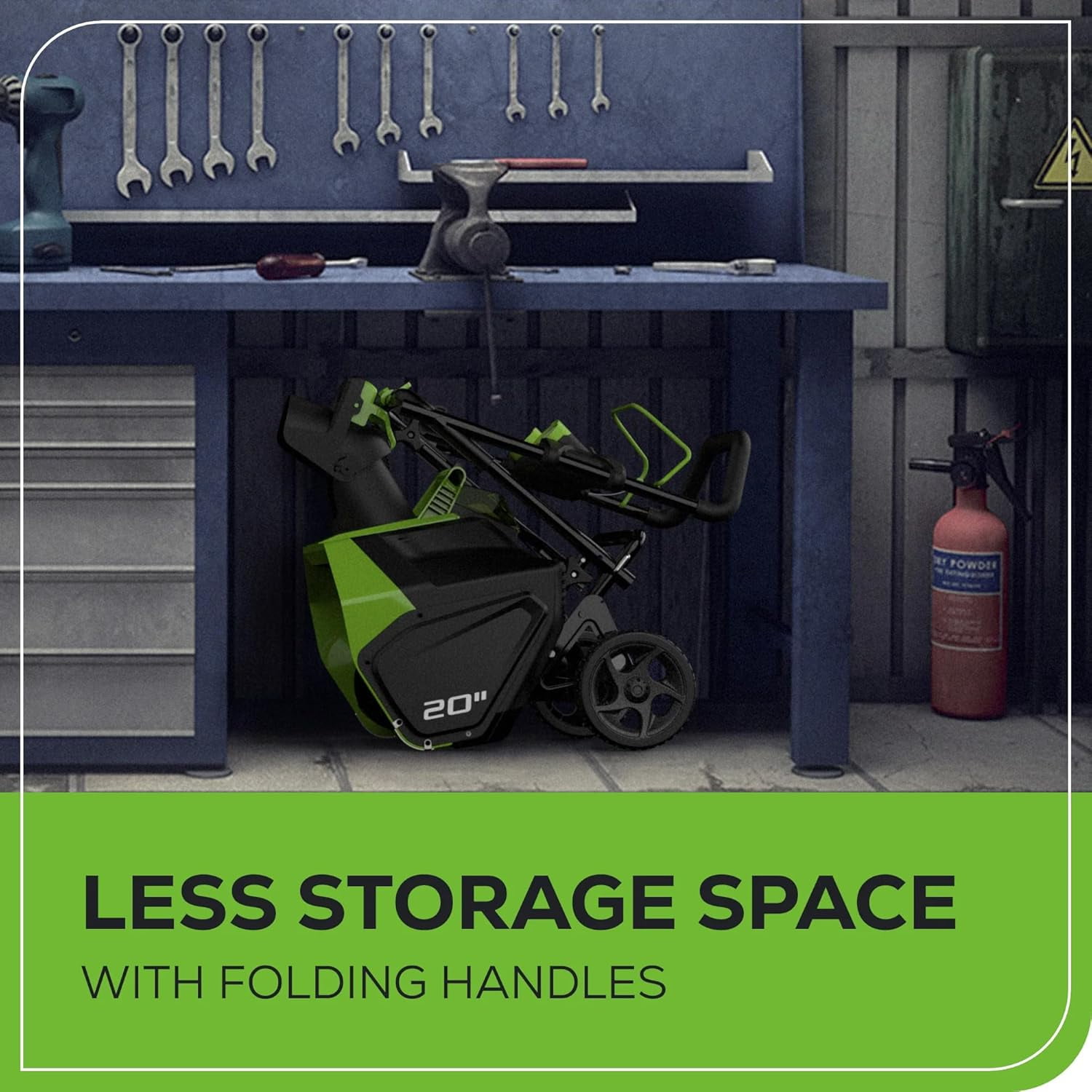 Greenworks 40V 20" Cordless Battery Single-Stage Snow Blower w/ 5.0Ah Battery & Charger