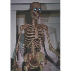 Seasonal Visions 8-Foot Towering Skeleton with Projection Eye
