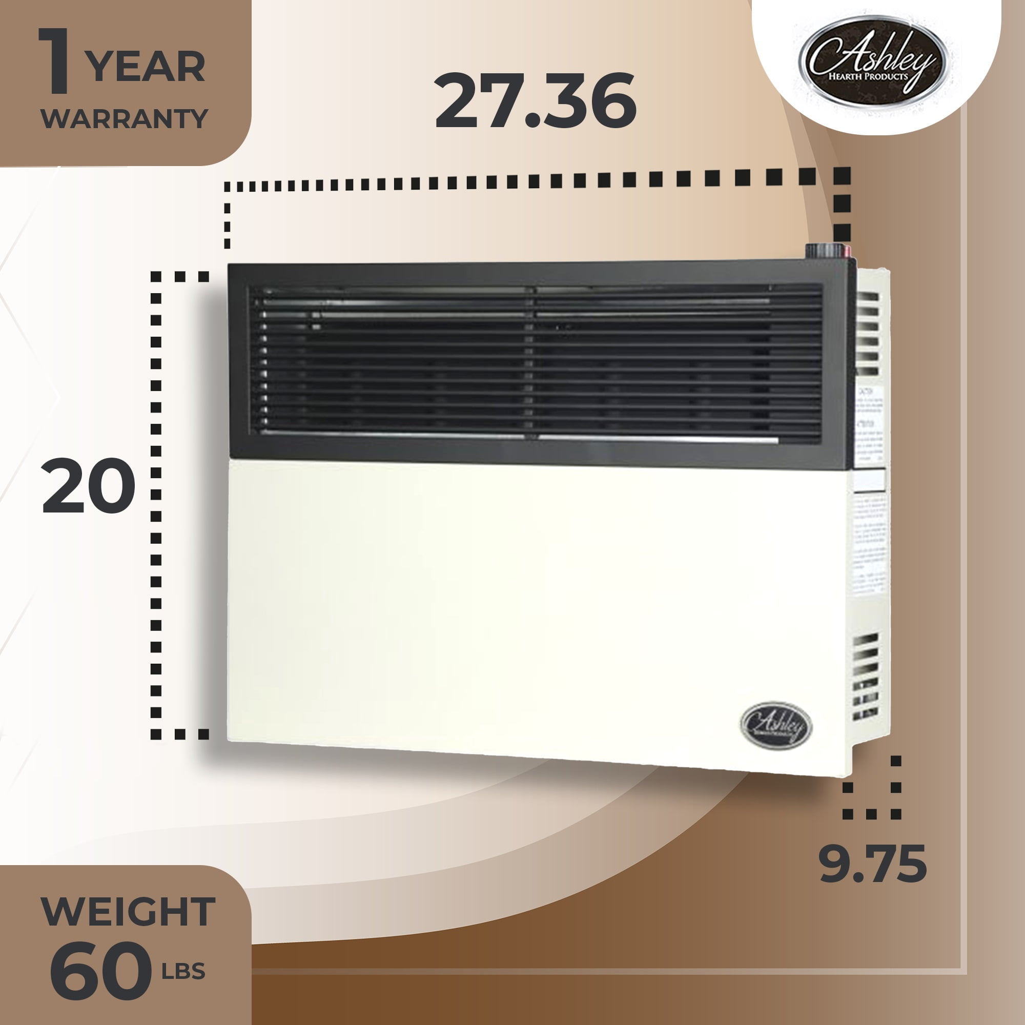 Ashley Hearth 17,000 Btu Direct Vent Propane Heater