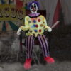 Haunted Hill Farm 47" Clown Animatronic by Tekky with Lights and Sound, HHSTMAN-1FLSA