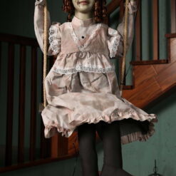 Swinging Decrepit Doll Animated Halloween Decoration