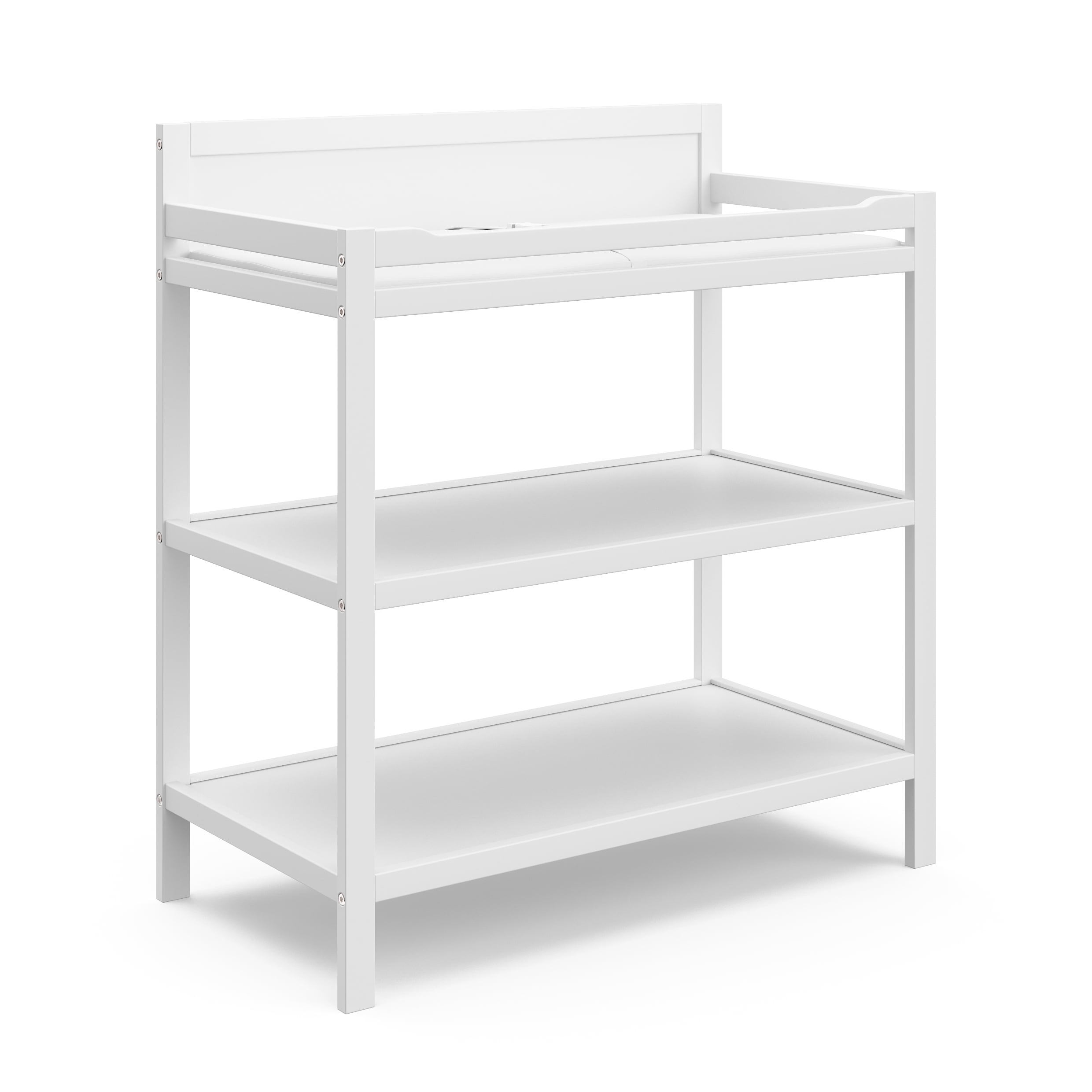 Storkcraft Alpine Infant Changing Table with Changing Pad, White