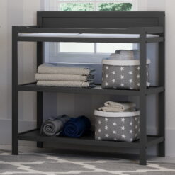 Storkcraft Alpine Infant Changing Table with Changing Pad, Gray