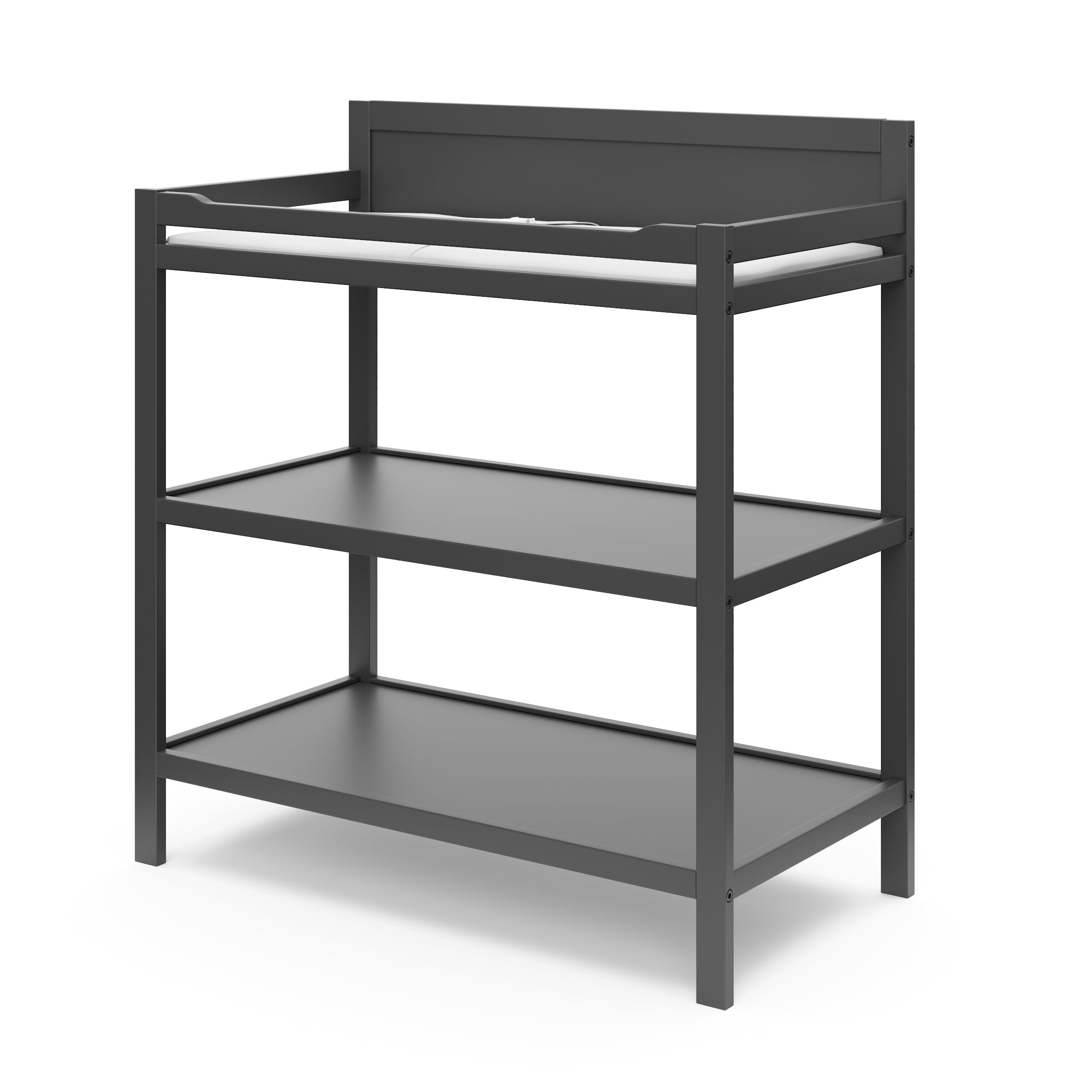 Storkcraft Alpine Infant Changing Table with Changing Pad, Gray