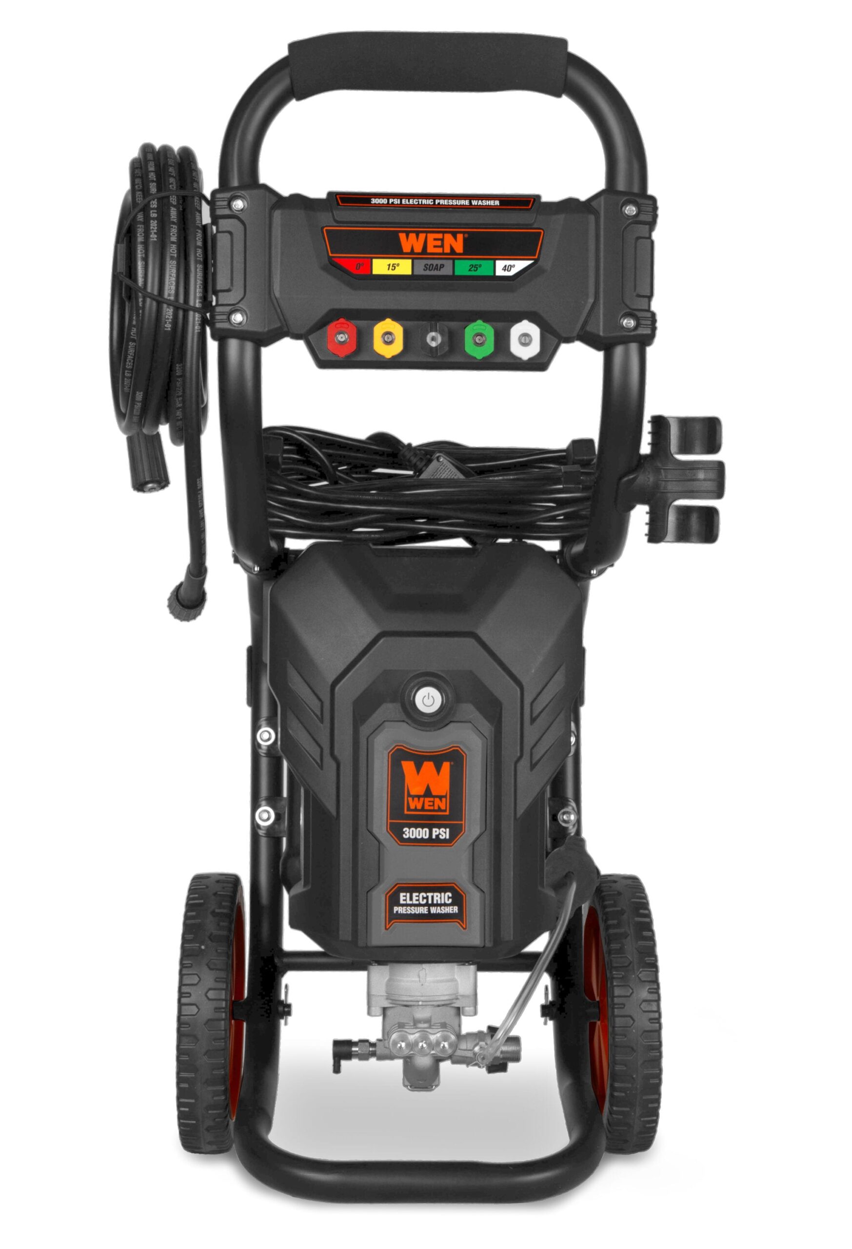 WEN 3000-PSI 2-GPM Cold Water Electric Pressure washer with 5 Spray Tips