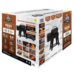 Pit Boss Phoenix 376 Sq in Pellet Kettle Grill with Charcoal Insert - Onyx Edition