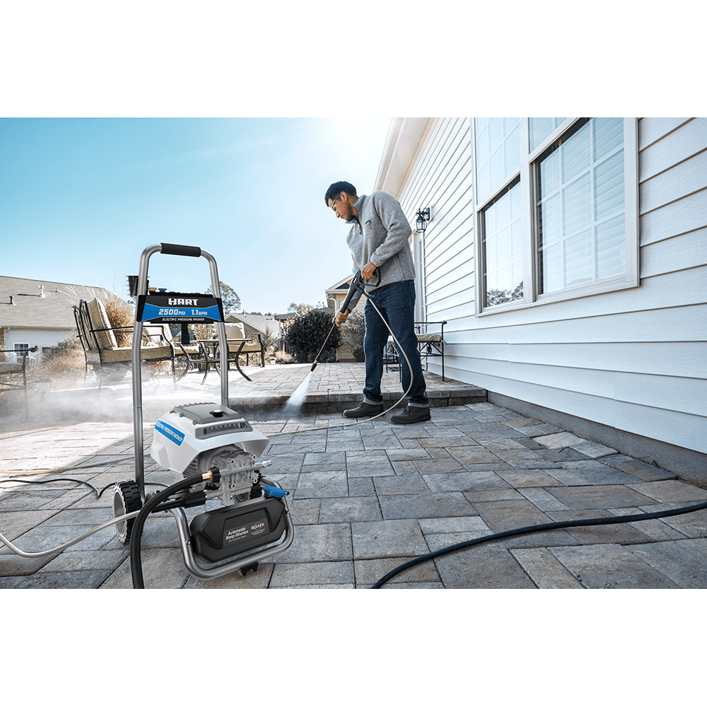 HART 2500 PSI at 1.1 GPM 120V Electric Brushless Cold Water Pressure Washer
