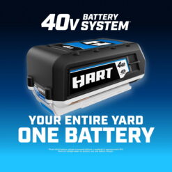 HART 40V 16 inch Supercharge Battery-Powered Brushless Chainsaw Kit, (1) 4.0 Ah Lithium-Ion Battery