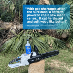 HART 40V 16 inch Supercharge Battery-Powered Brushless Chainsaw Kit, (1) 4.0 Ah Lithium-Ion Battery