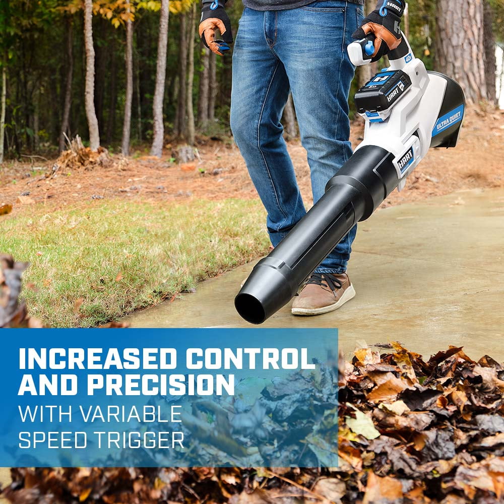 HART 40-Volt Cordless SUPERCHARGE Brushless 650 CFM Blower (1) 5.0 Ah Lithium Ion Battery